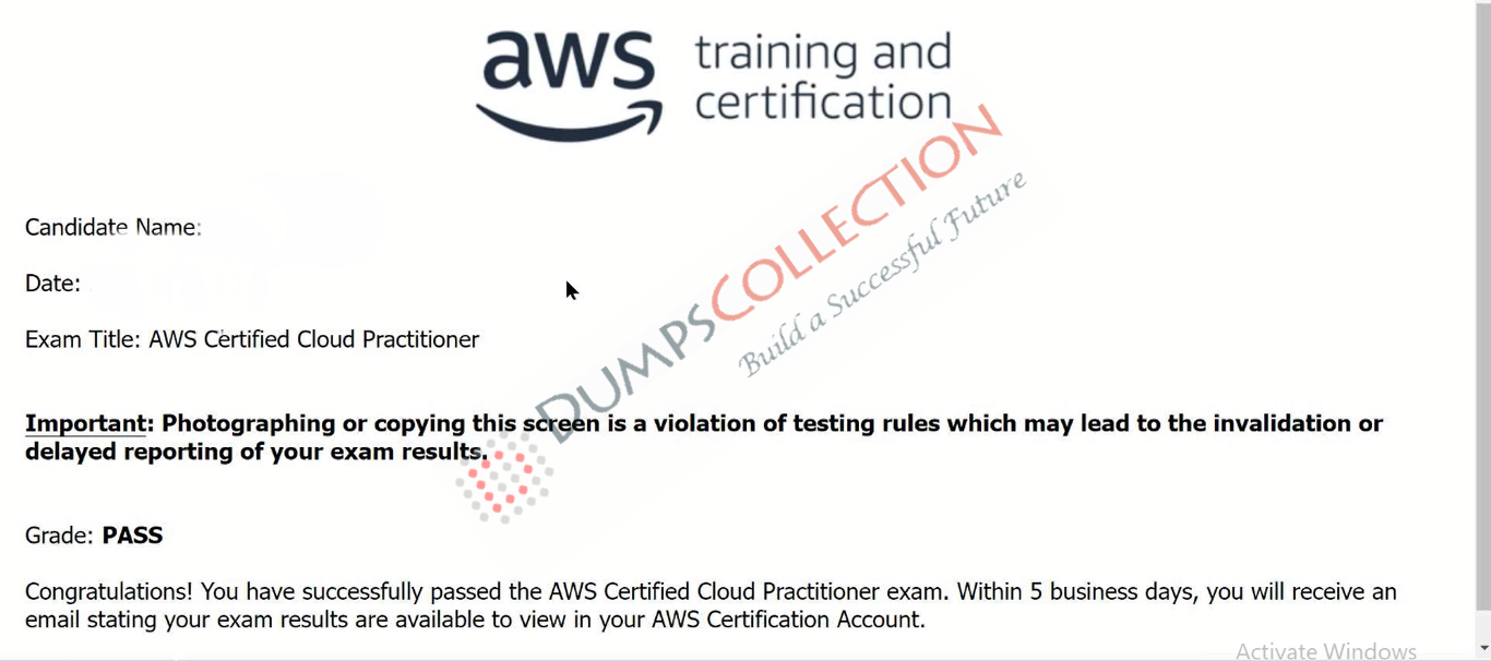 Confirmed passing report for the CLF-C02 2