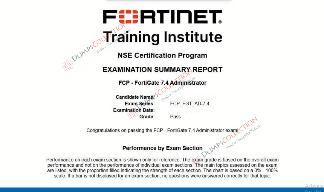 Confirmed passing report for the FCP_FGT_AD-7.4 5