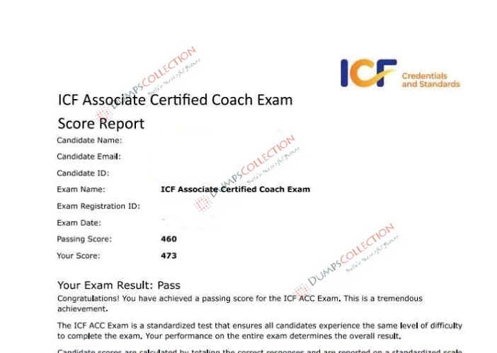 Confirmed passing report for the ICF-ACC 1