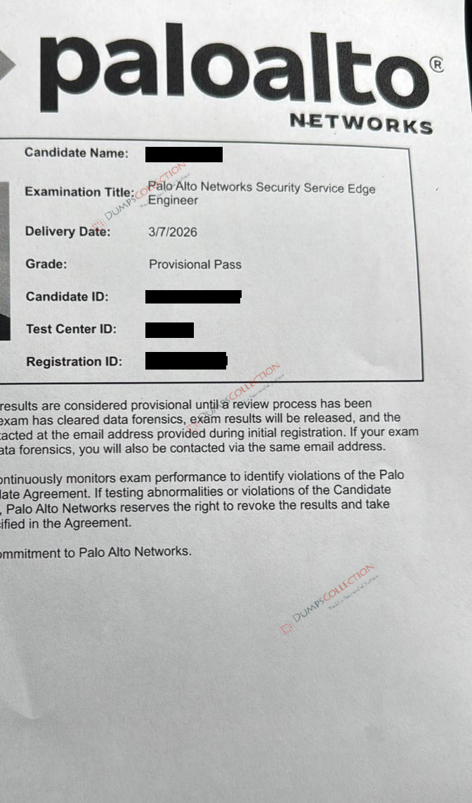 Confirmed passing report for the SSE-Engineer 3